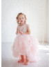Blush Pink Tulle Flower Girl Dress Photoshoot Dress